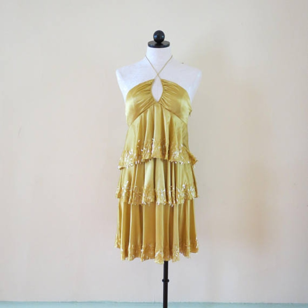 Jenny Packham Gold Dress